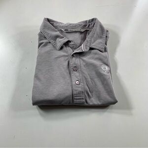 Travis Mathew Golf Polo Short Light Grey Men’s Size X-Large